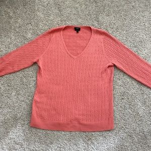 Talbots Coral or Salmon Sweater